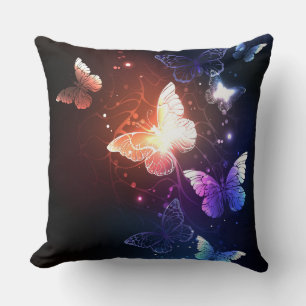 Coussin Clowing Night Butterflies