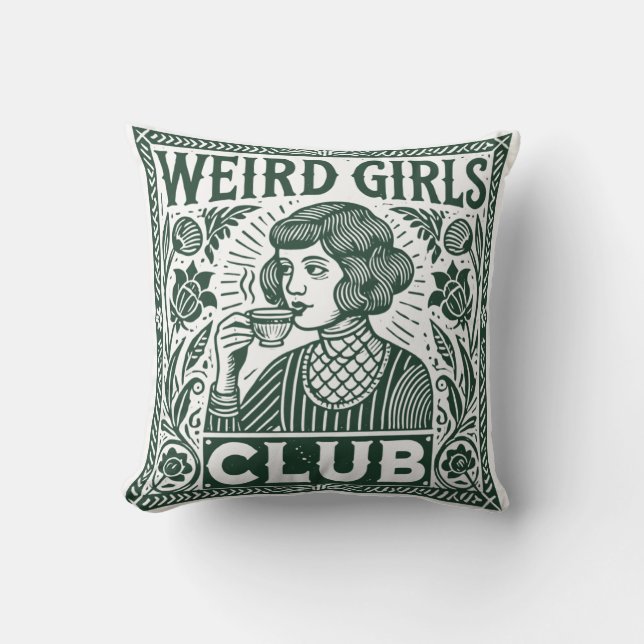 Coussin Club des filles étranges (Recto)