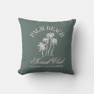 Coussin Club Social de Fête de Fiançailles Retro Luxe