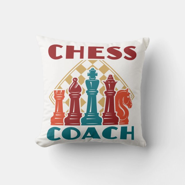 Coussin Coach des échecs (Recto)