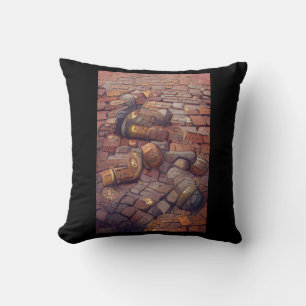 Coussin Cobblestones steampunk art graphique