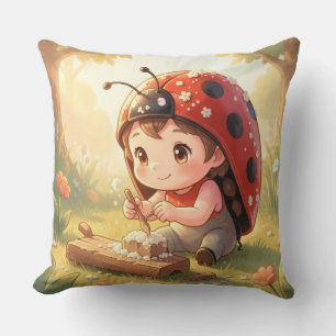 Coussin Coccinelle et le royaume caché du nectar