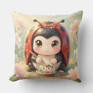 Coussin Coccinelle et le royaume de nectar caché.8