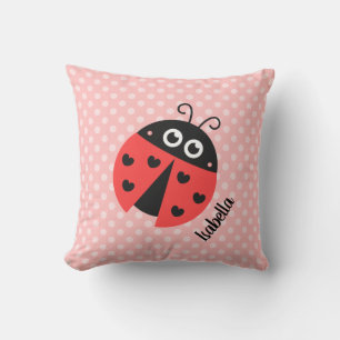 Coussin Coccinelle Mignonne Points à Pois Décoration de Ch