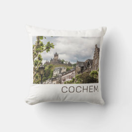 Coussin Cochem Moselle Panorama Allemagne Souvenir