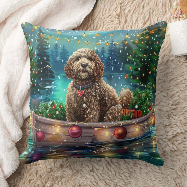 Coussin Cockapoo Christmas Festive Voyage (Couverture)