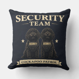 Coussin Cockapoo Security Team Gift cushion