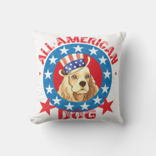 Coussin Cocker patriotique