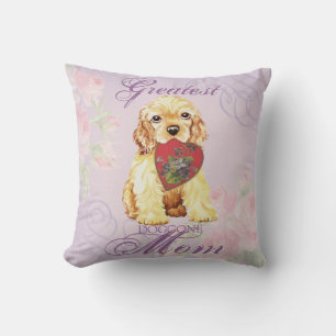 Coussin Cocker Spaniel Heart Maman