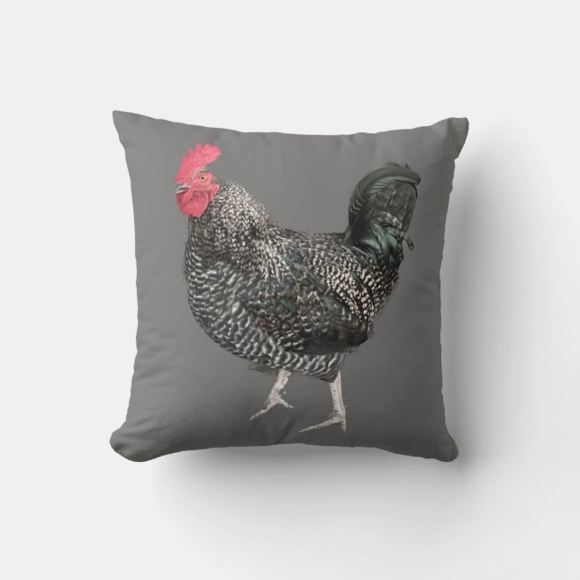 Coussin Cockerel noir no 4 (Recto)