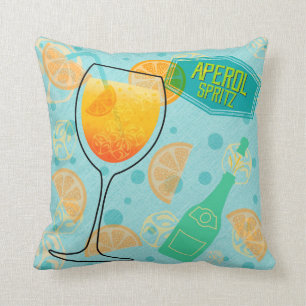 Coussin Cocktail Aperol Spritz