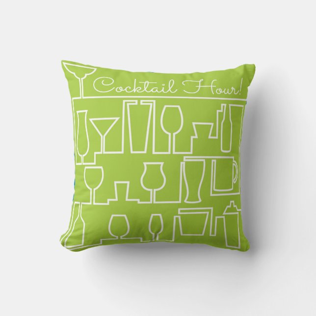 Coussin Cocktail Lime green (Recto)