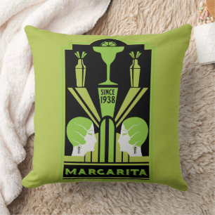 Coussin Cocktail Margarita Art Déco