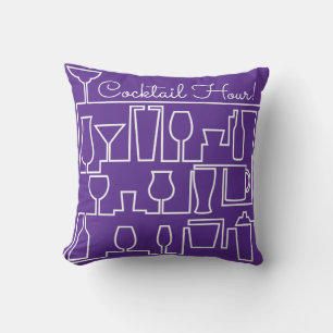 Coussin Cocktail violet
