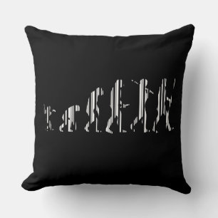 Coussin CODE BARRE ÉVOLUTION modèle de code-barres Darwin