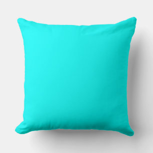 Coussin Code hexadécimal bleu néon 00ffff
