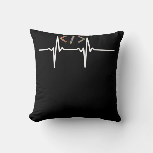 Coussin Coders Funny | Codage du programmeur de logiciel i (Recto)