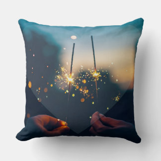 Coussin Coeur Amour bleu Coeur