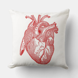 Coussin Coeur Anatomique Rouge