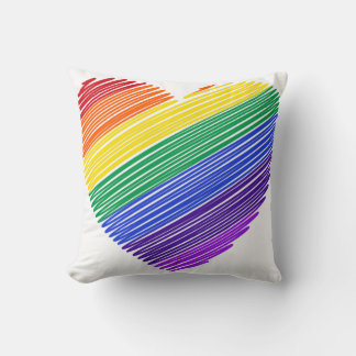 Coussin Cœur Coloré