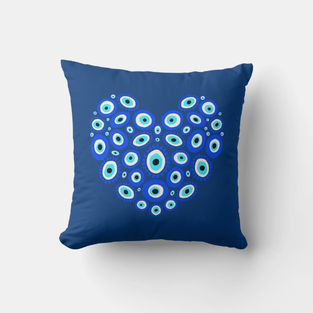 Coussin Coeur d'amour du mal des yeux Unisex (Recto)