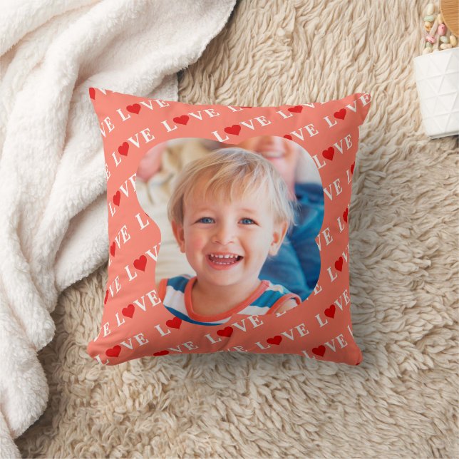 Coussin Coeur d'amour orange (Couverture)