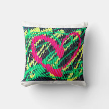 Coeur d'art Abstrait de Cushion