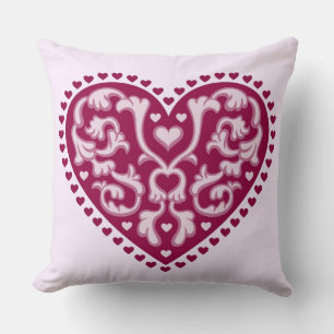 Coussin Coeur d'art populaire