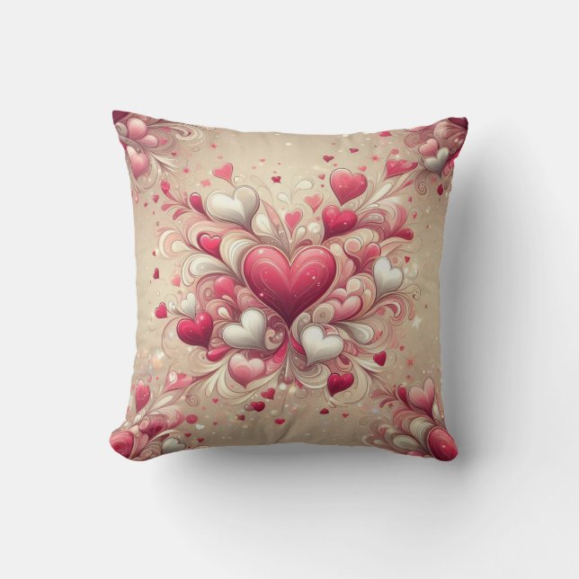 Coussin coeur de la Saint-Valentin (Recto)