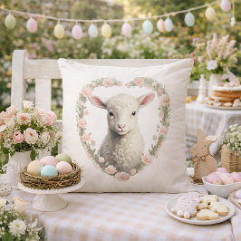 Coussin Coeur de l'agneau de bébé