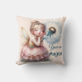 Coussin Coeur de poitrine fée Pilote en Paste Rose & Bleu