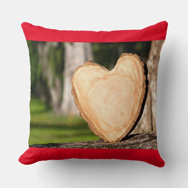 Coussin coeur en bois (Recto)