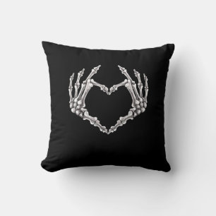 Coussin Coeur Et Mains De Squelette Coeur Et Mains Gothiqu