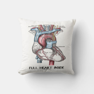 Coussin Coeur intégral à l'intérieur (illustration anatomi