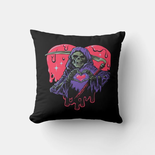 Coussin Coeur Mains Reaper Classique (Recto)