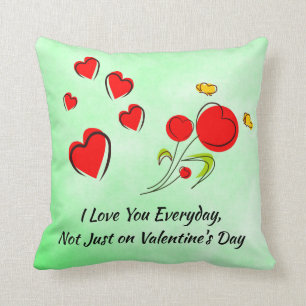 Coussin Coeur rouge Valentine