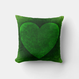 Coussin Cœur Vert Bijou