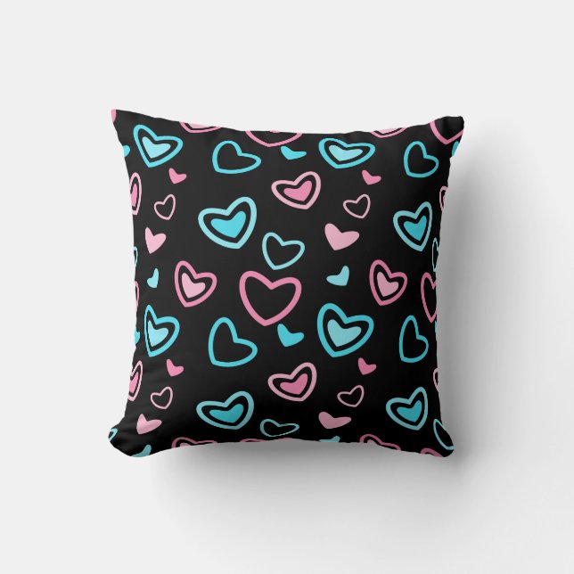 Coussin Coeurs d'amour (Recto)