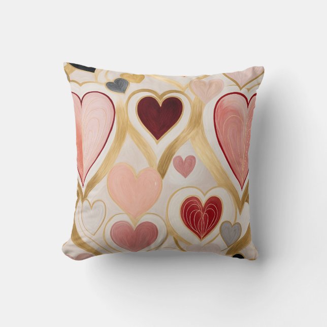 Coussin Coeurs d'amour (Recto)