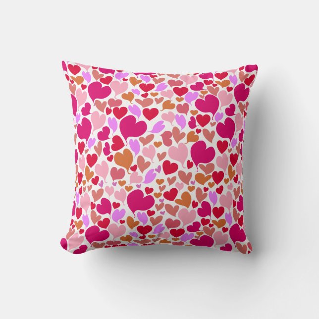 Coussin Coeurs d'amour partout (Recto)