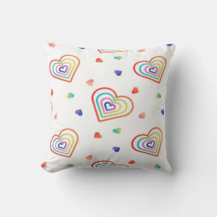 Coussin coeurs de gradation