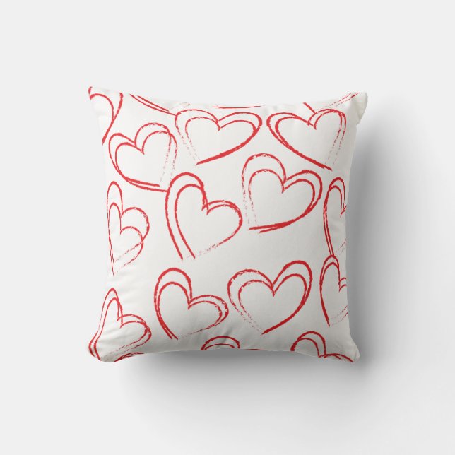 Coussin Coeurs de la Saint-Valentin (Recto)