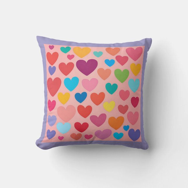 Coussin Coeurs de la Saint Valentin (Recto)