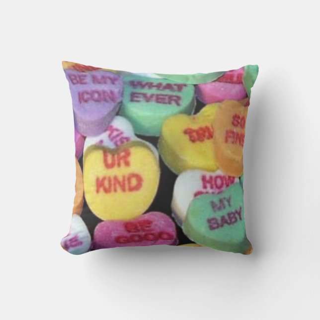 Coussin Coeurs de la sucrerie de Valentine (Recto)