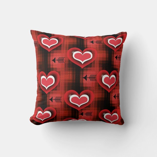 Coussin Coeurs Et Flèches (Recto)