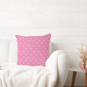 Coussin Coeurs rose Fille Or