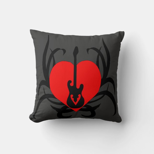 Coussin Coeurs sur le feu (Recto)