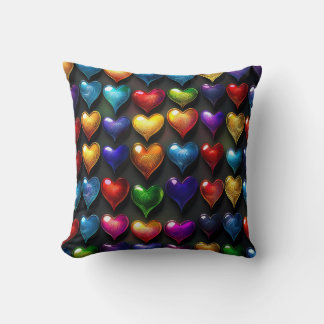 Coussin Coeurs tourbillonnant