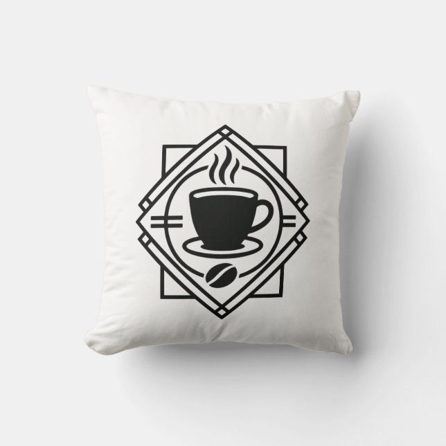 Coussin Coffee Emblem Pillow (Recto)