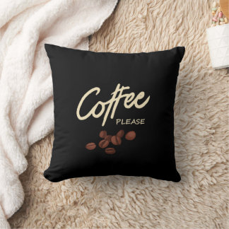 Coussin Coffee Please Coffee Lover